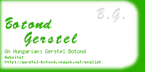 botond gerstel business card